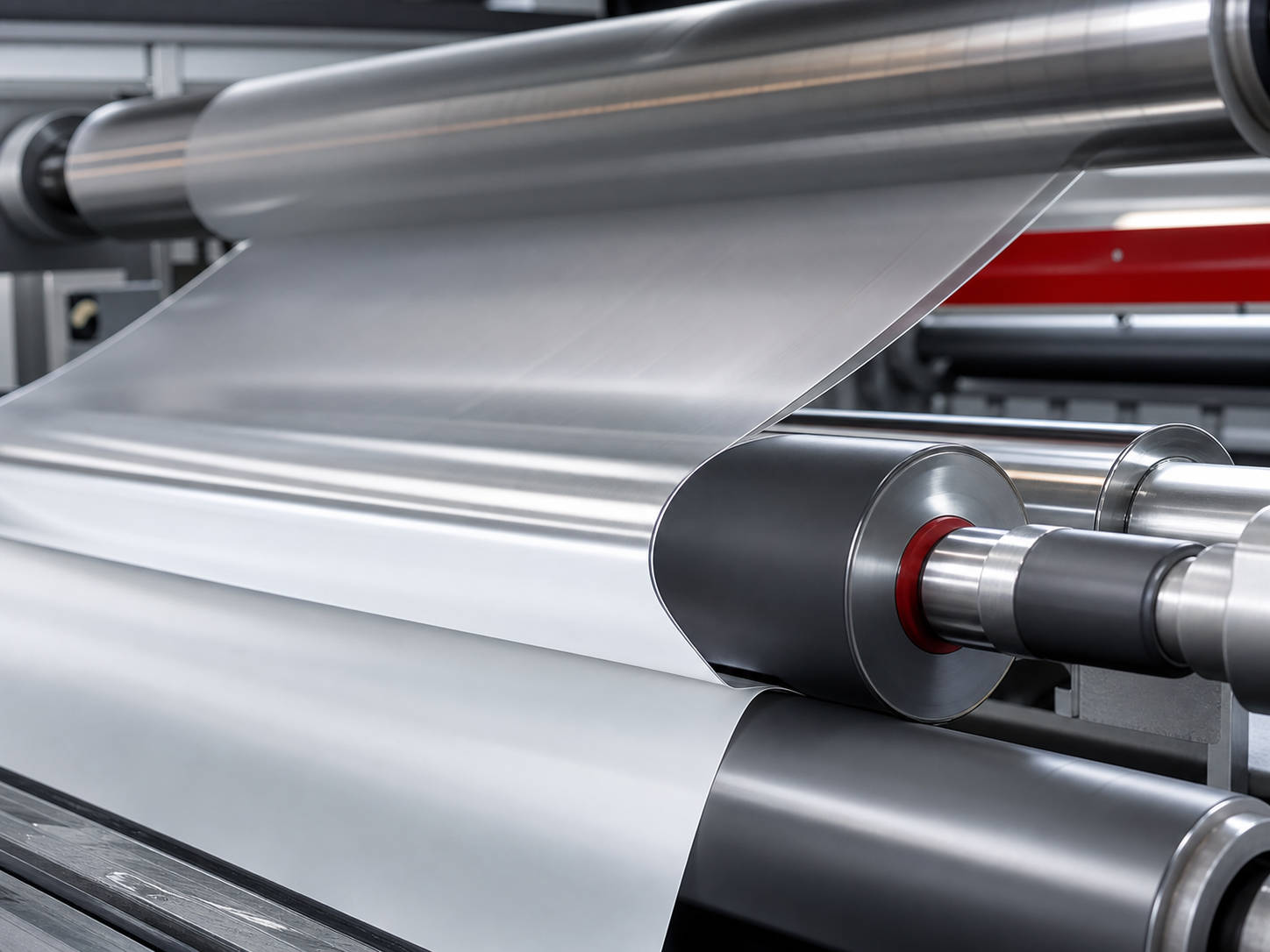 Flexible films bonding through precision lamination rollers